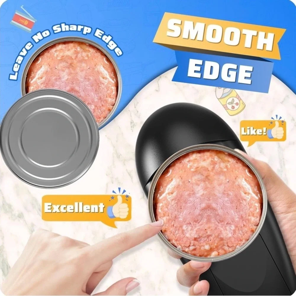 NEW - Electric Can Opener, One-Touch Automatic Can Opener Fits All Can Size